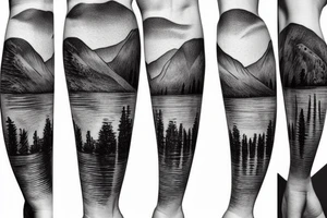 walking in the Lake District striding edge tall athletic woman short hair tattoo idea