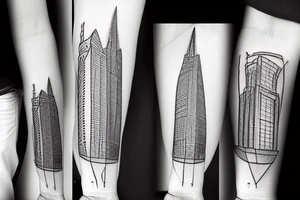 Twins tower and an airplane tattoo idea