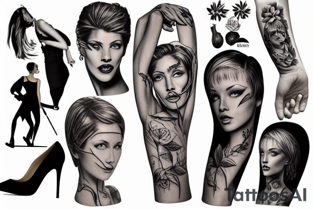 walking in the Lake District striding edge tall athletic woman short hair tattoo idea