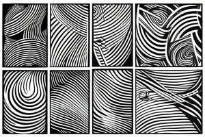 abstract lines tattoo idea