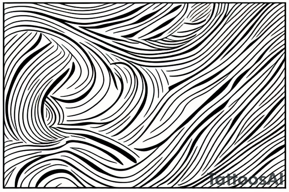 abstract lines tattoo idea