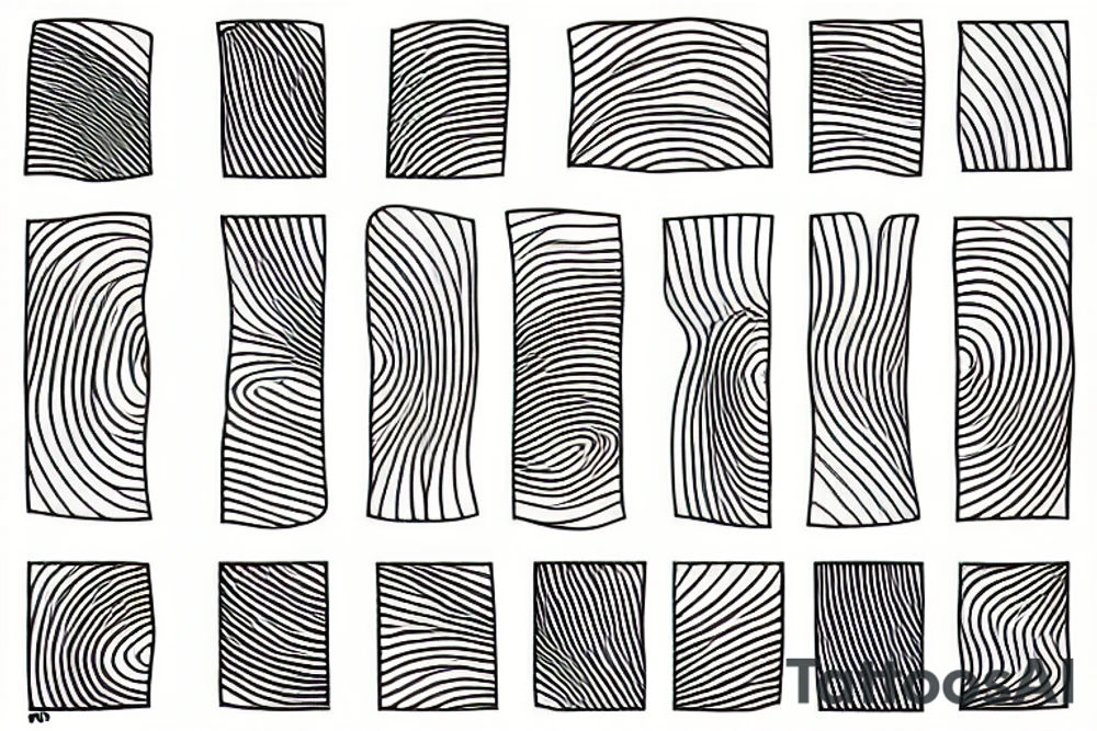abstract lines tattoo idea