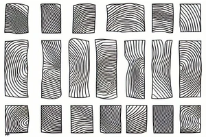 abstract lines tattoo idea