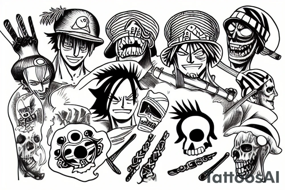 Shanks from One Piece tattoo idea