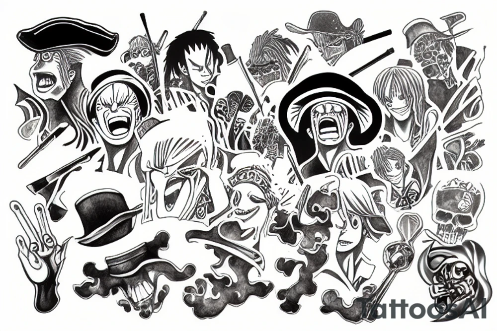 Shanks from One Piece tattoo idea