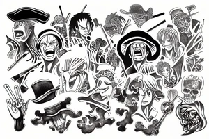 Shanks from One Piece tattoo idea