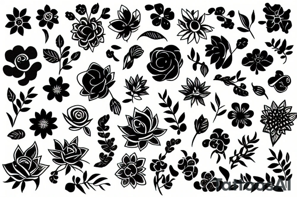 flower tattoo idea