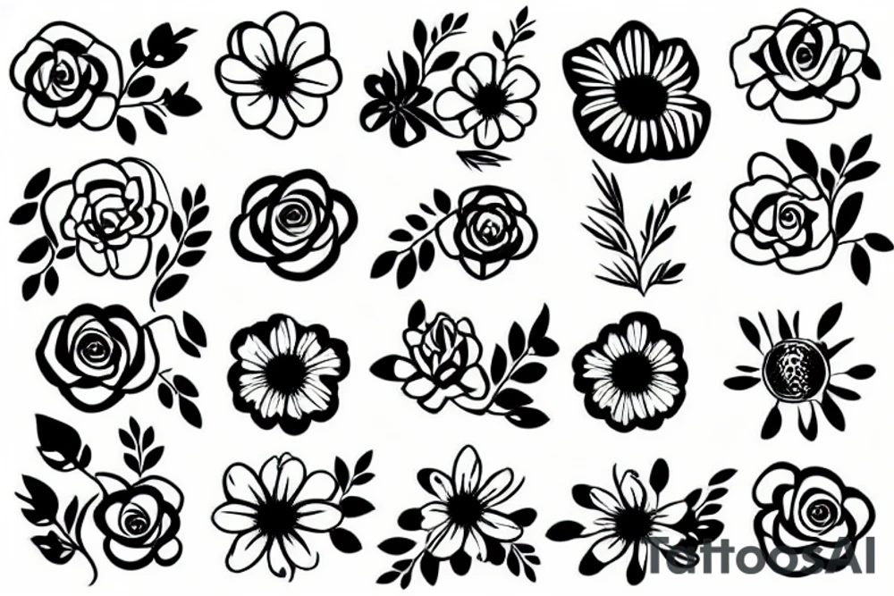 flower tattoo idea