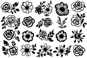flower tattoo idea