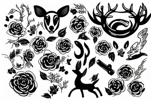 Doe running tattoo idea