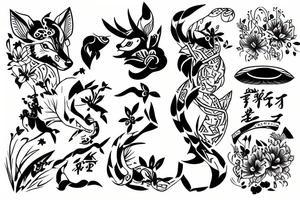 Doe running tattoo idea