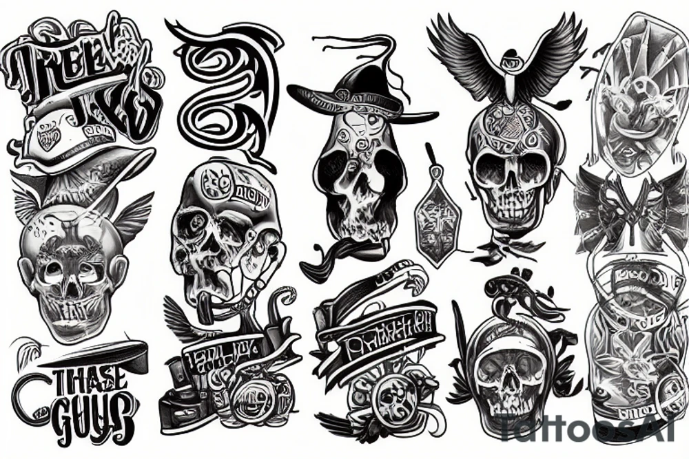 three guys tattoo idea