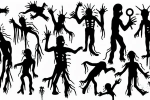 Zombie arm raising from a unmarked grave tattoo idea
