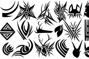 tribal simple minimal small tattoo idea