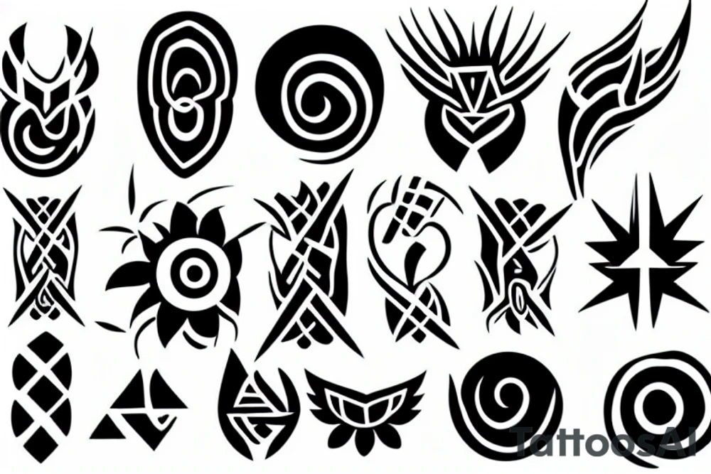 tribal simple minimal small tattoo idea