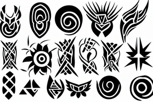 tribal simple minimal small tattoo idea