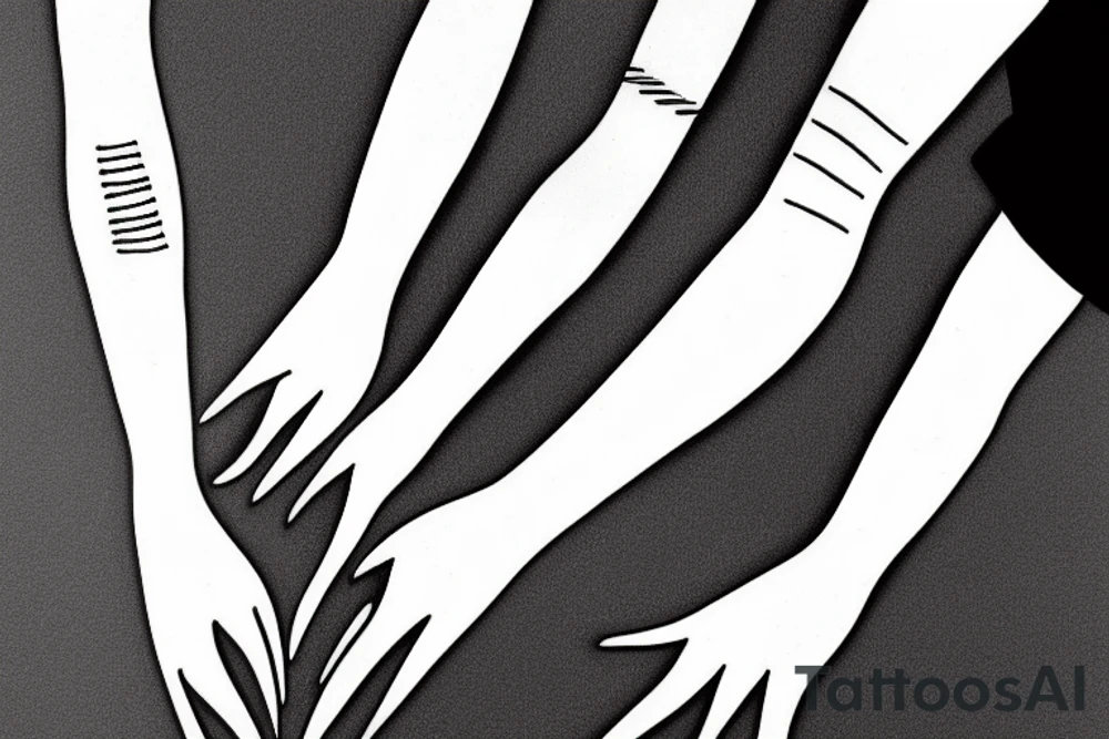 tribal simple minimal small abstract tattoo idea