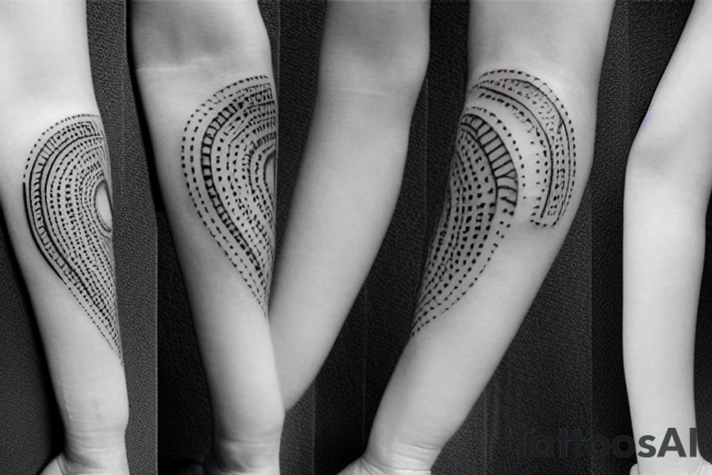 tribal simple minimal small abstract tattoo idea