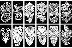 super cool blocks tattoo idea