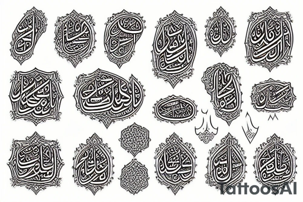 Allah tattoo idea