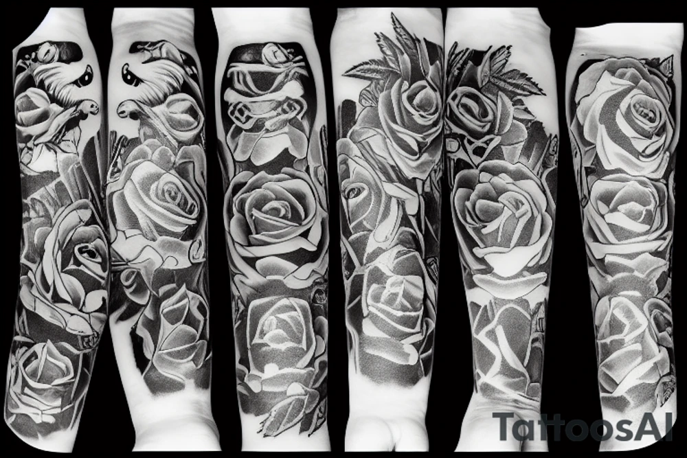 Guns and roses tattoo idea