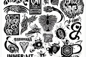 a text saying "immer ist irgendwas" tattoo idea