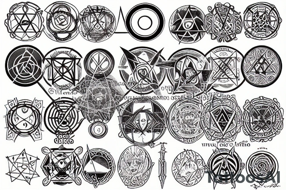 Transmutation circle tattoo idea