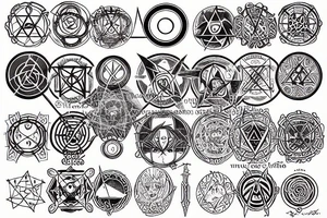 Transmutation circle tattoo idea