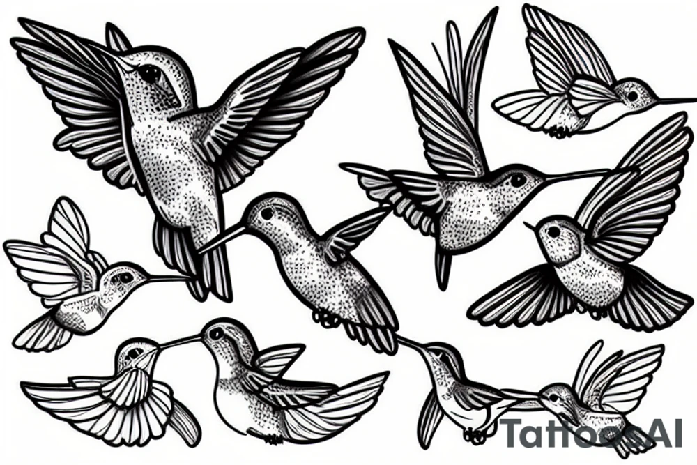 Hummingbird tattoo idea