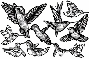 Hummingbird tattoo idea