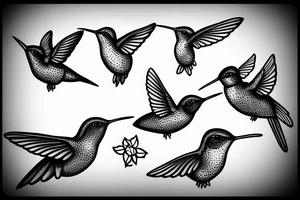 Hummingbird tattoo idea