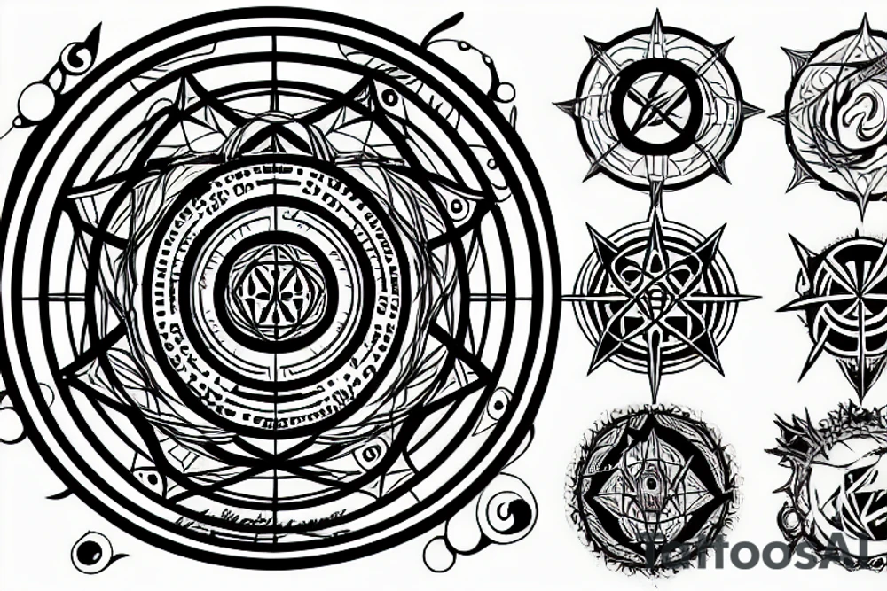 Transmutation circle tattoo idea