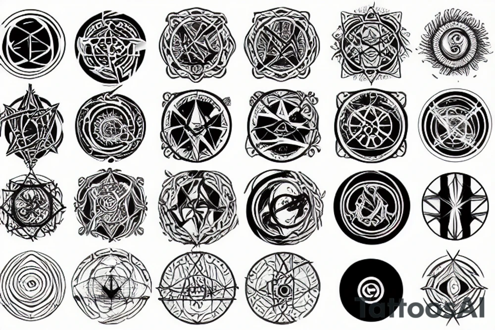 Transmutation circle tattoo idea
