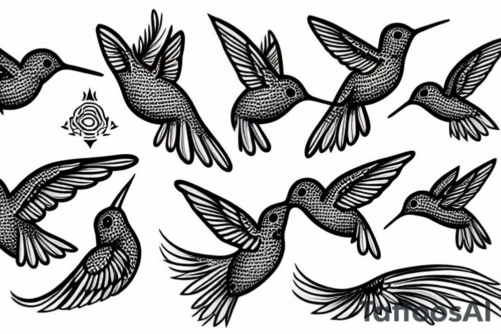 Hummingbird tattoo idea