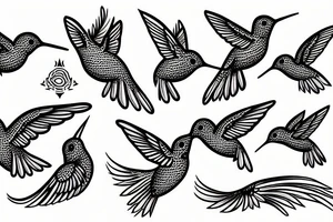 Hummingbird tattoo idea