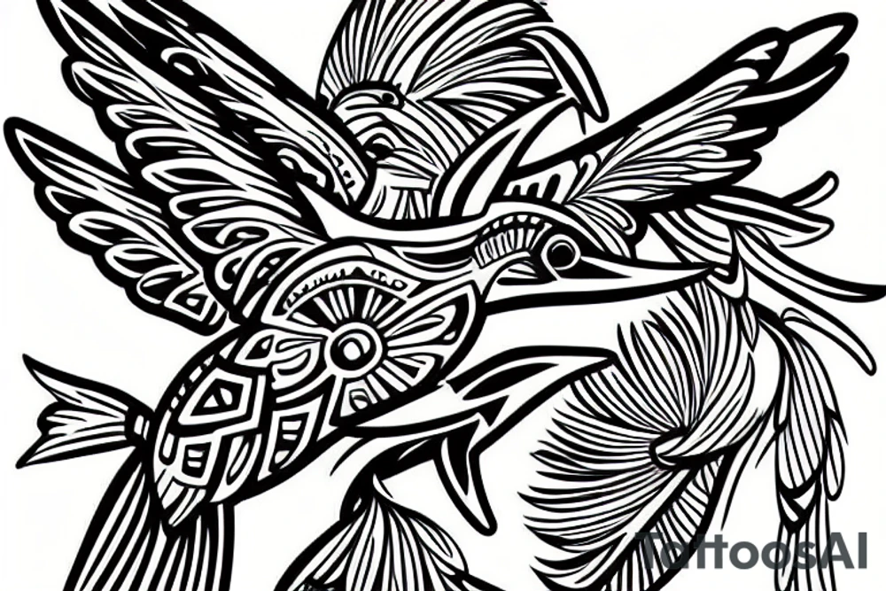 Hummingbird tattoo idea