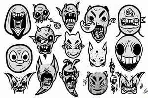 goblin head tattoo idea