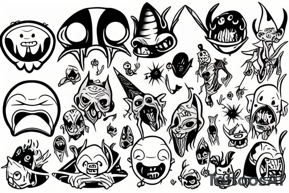 goblin head tattoo idea