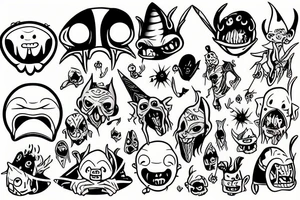 goblin head tattoo idea