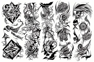 Mythical abstract tattoo idea