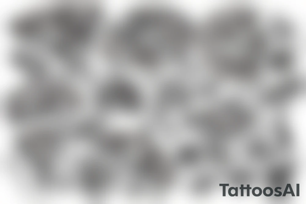 Pizza monster tattoo idea