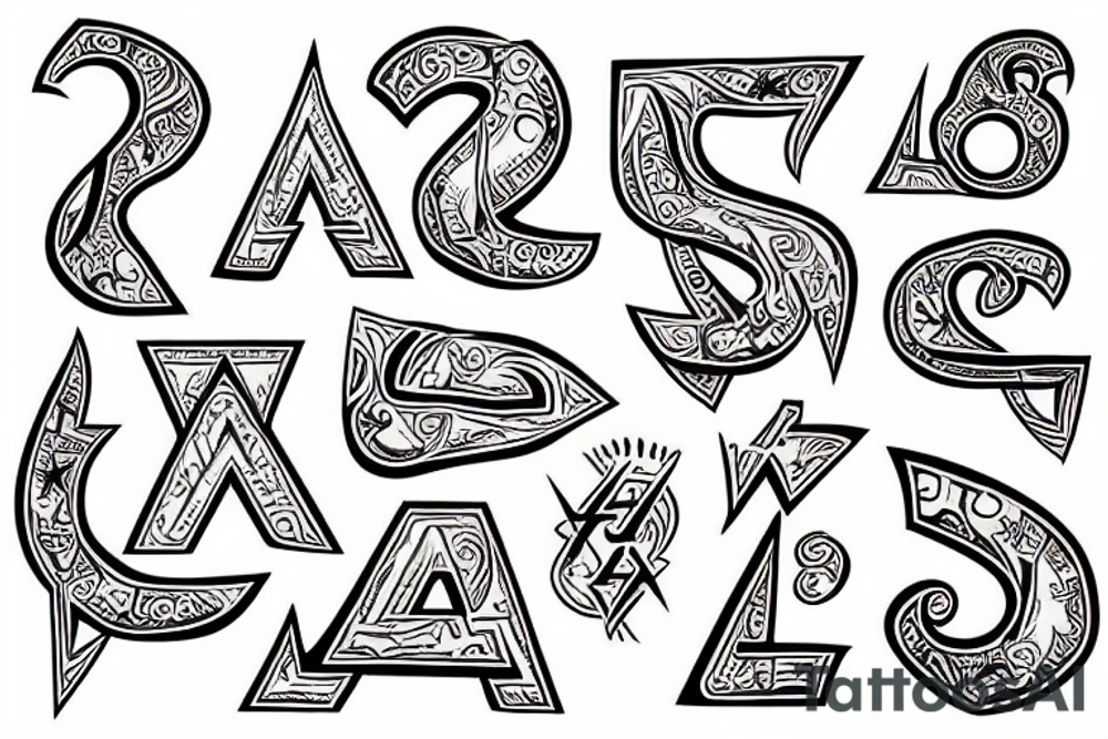 hebrew letter tattoo idea