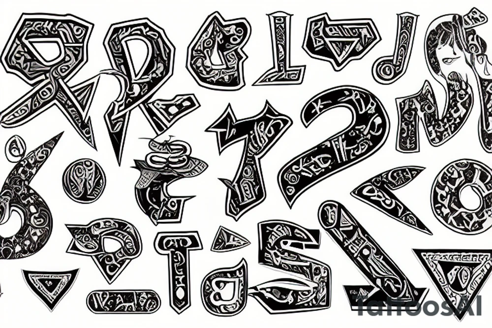 hebrew letter tattoo idea