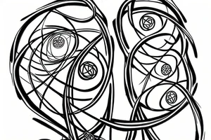 Dna helix extending to tree of life tattoo idea