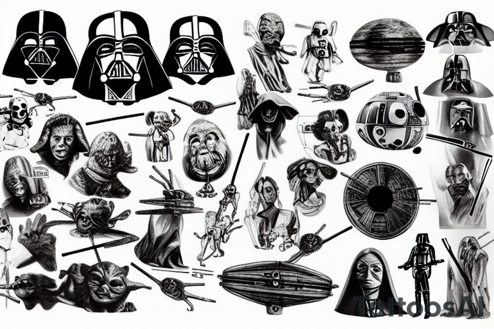 Dali star wars tattoo idea