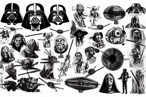 Dali star wars tattoo idea