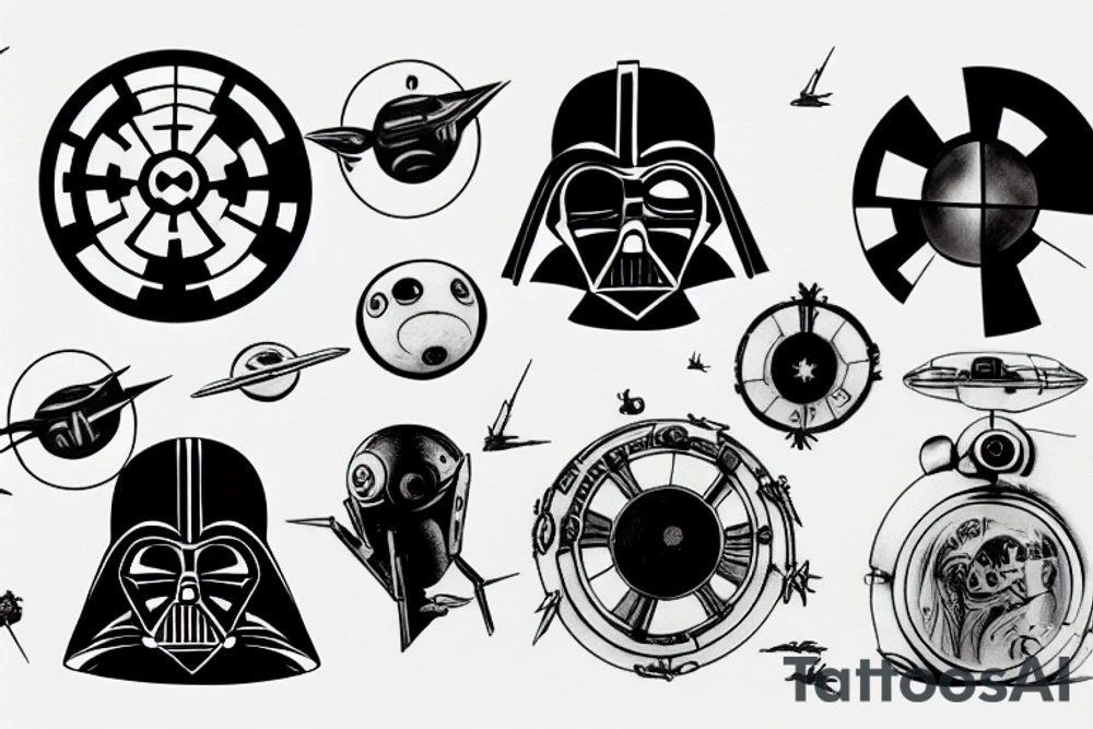 Dali star wars tattoo idea