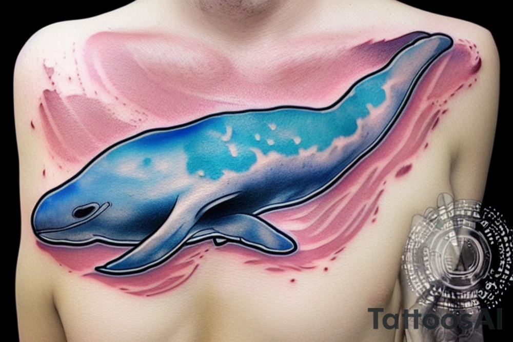 A whales tail tattoo idea