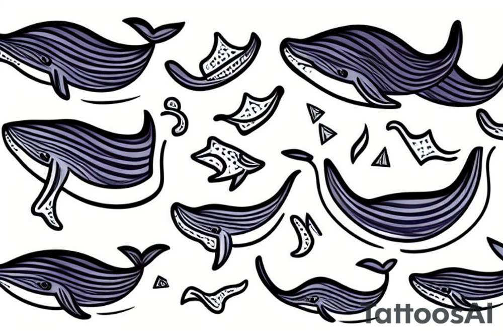 A whales tail tattoo idea
