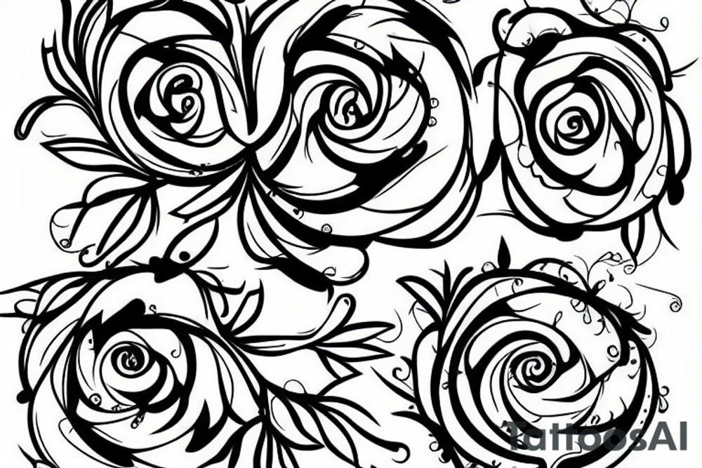tudor rose inside a flag tattoo idea